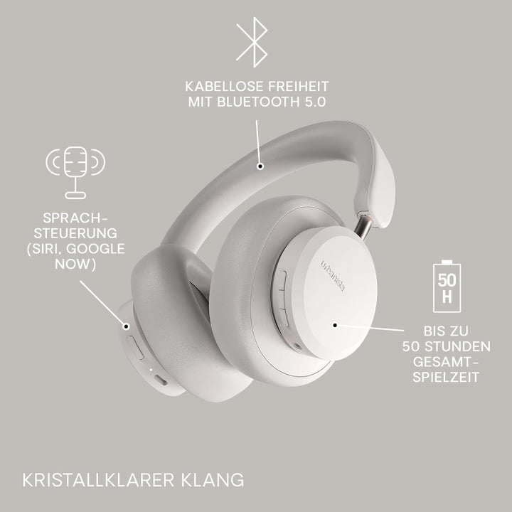 Urbanista Miami Over Ear Kopfhörer Bluetooth mit Active Noise Cancelling, Kopfhörer kabellos, 50 Std