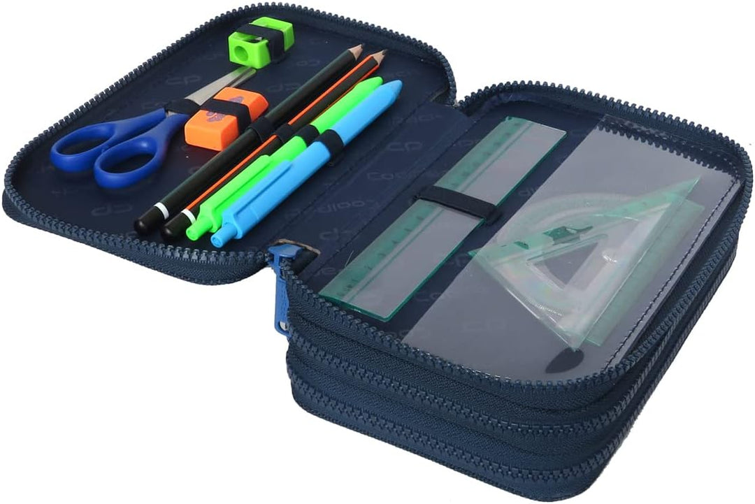 CoolPack XXL Federtasche Federmappe 3-Fach Schulstiftetui, dreifaches Federmäppchen, Federmäppchen f