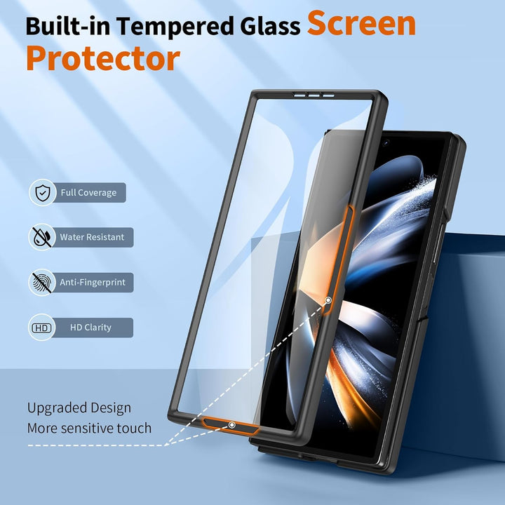für Samsung Galaxy Z Fold 7 Hülle [Kompatibel mit MagSafe] mit Displayschutzfolie, Hart PC Ultra Dün