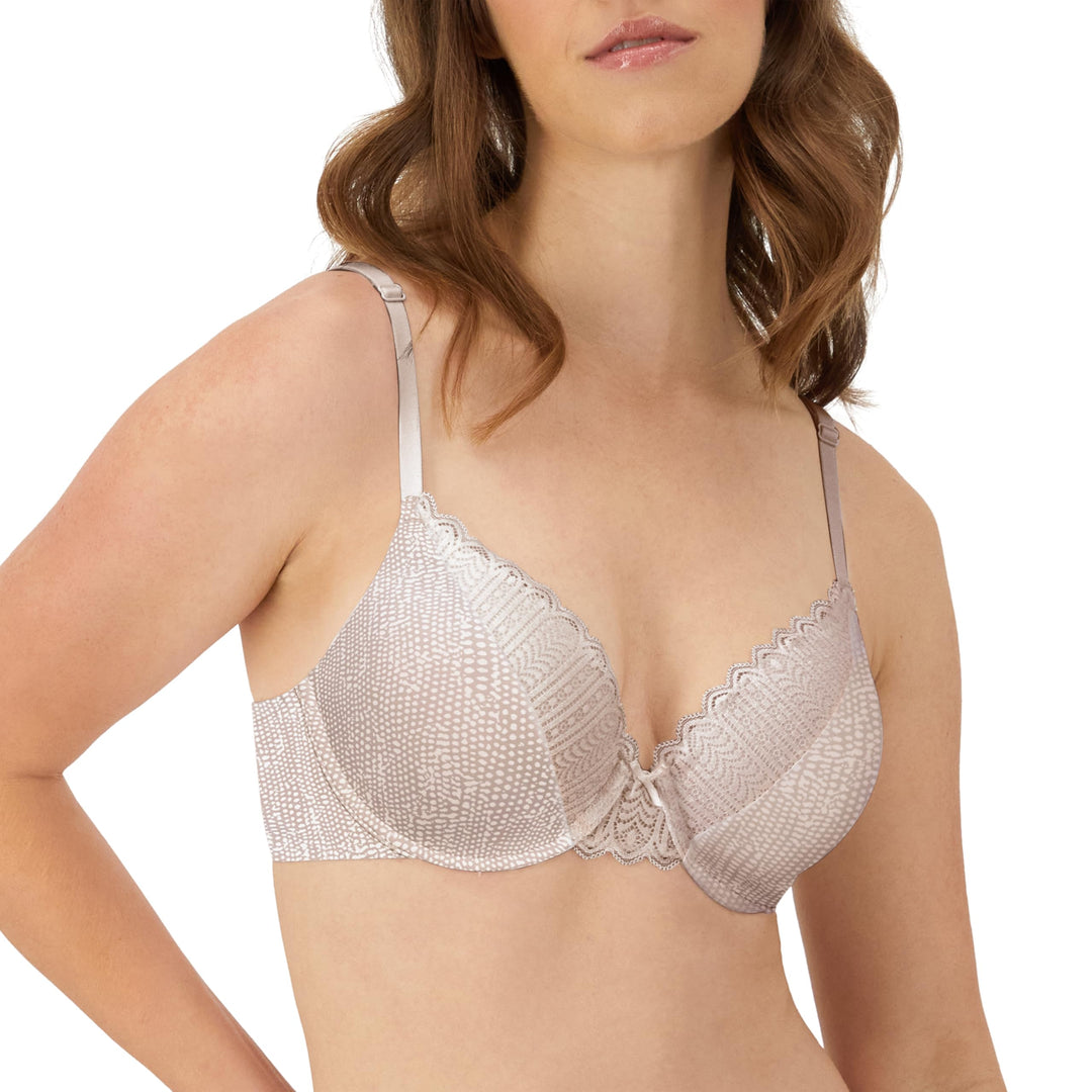 Maidenform Damen Comfort Devotion Embellished Bra BH 75B Bewegliche Textur/Glanz, 75B Bewegliche Tex