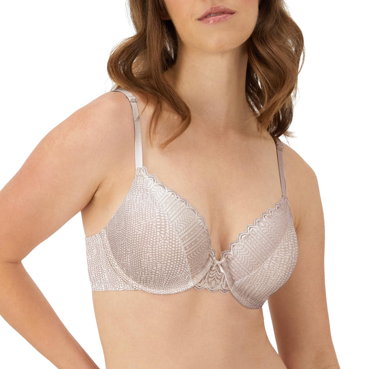 Maidenform Damen Comfort Devotion Embellished Bra BH 75B Bewegliche Textur/Glanz, 75B Bewegliche Tex