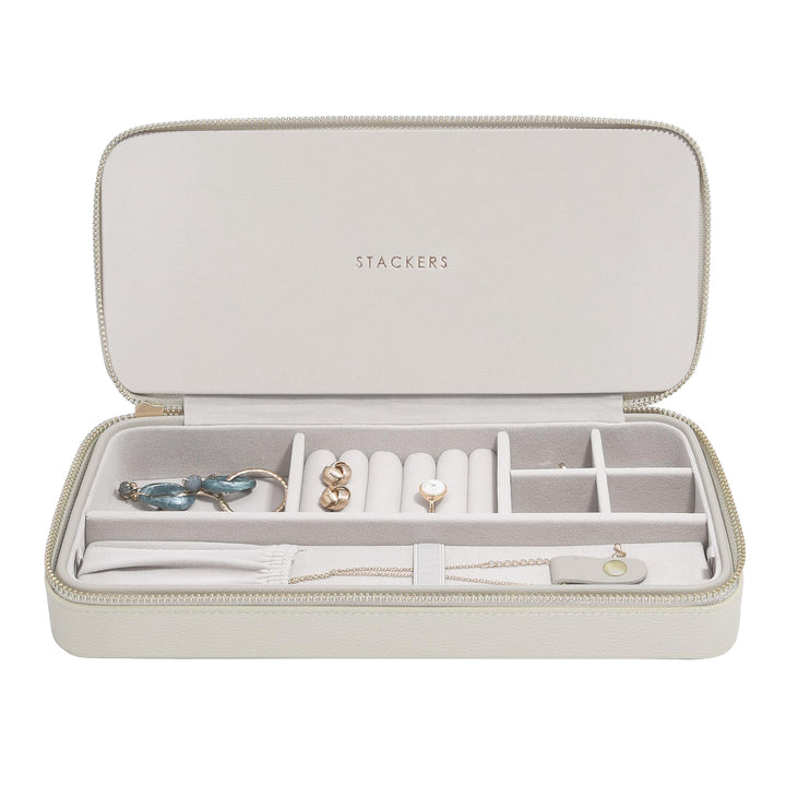 Stackers Sleek Necklace Oatmeal Travel Box