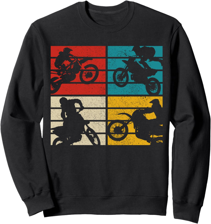 Motocross Vintage Enduro MX Motorrad Biker Geschenk Sweatshirt