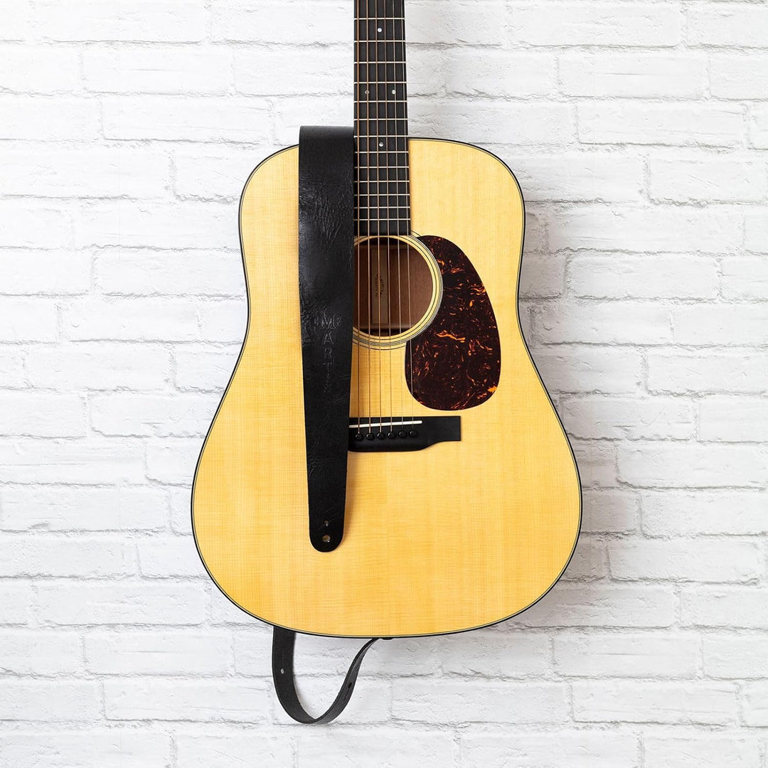 Martin 5,1 cm Cuir Sangle pour guitare acoustique avec logo CFM Noir