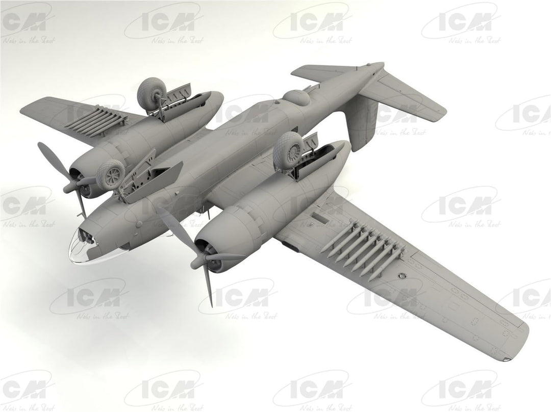 ICM ICM48284 1:48-B-26-50 Invader, Korean War American Bomber, grau, Mittel
