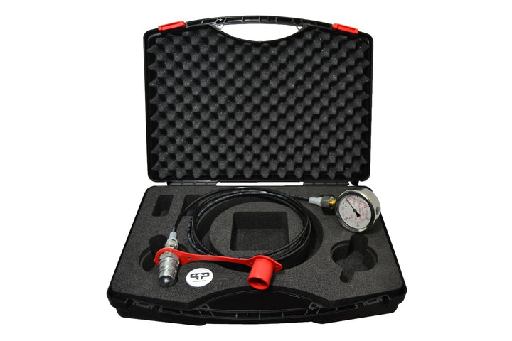 Hydraulik Druckprüfer mit 250 bar Manometer und SVK Steckkupplung im Koffer Hydraulikdrucktester