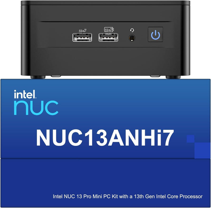 Intel NUC 13 Pro NUC13ANHi7 Arena Canyon Mini PC, Core i7-1360P, 32GB RAM, 1TB SSD, Mini Computer Wi