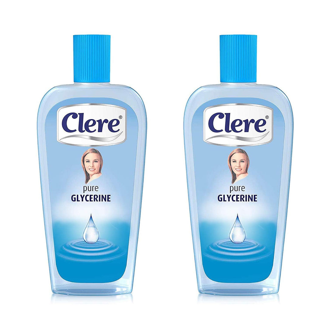 Clere BP Pure Glycerin for Versatile Skin Care, Softening and Moisturizing (Pack of 2, 200ml) Unparf