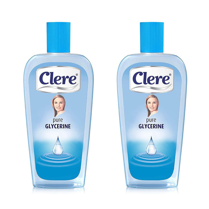 Clere BP Pure Glycerin for Versatile Skin Care, Softening and Moisturizing (Pack of 2, 200ml) Unparf