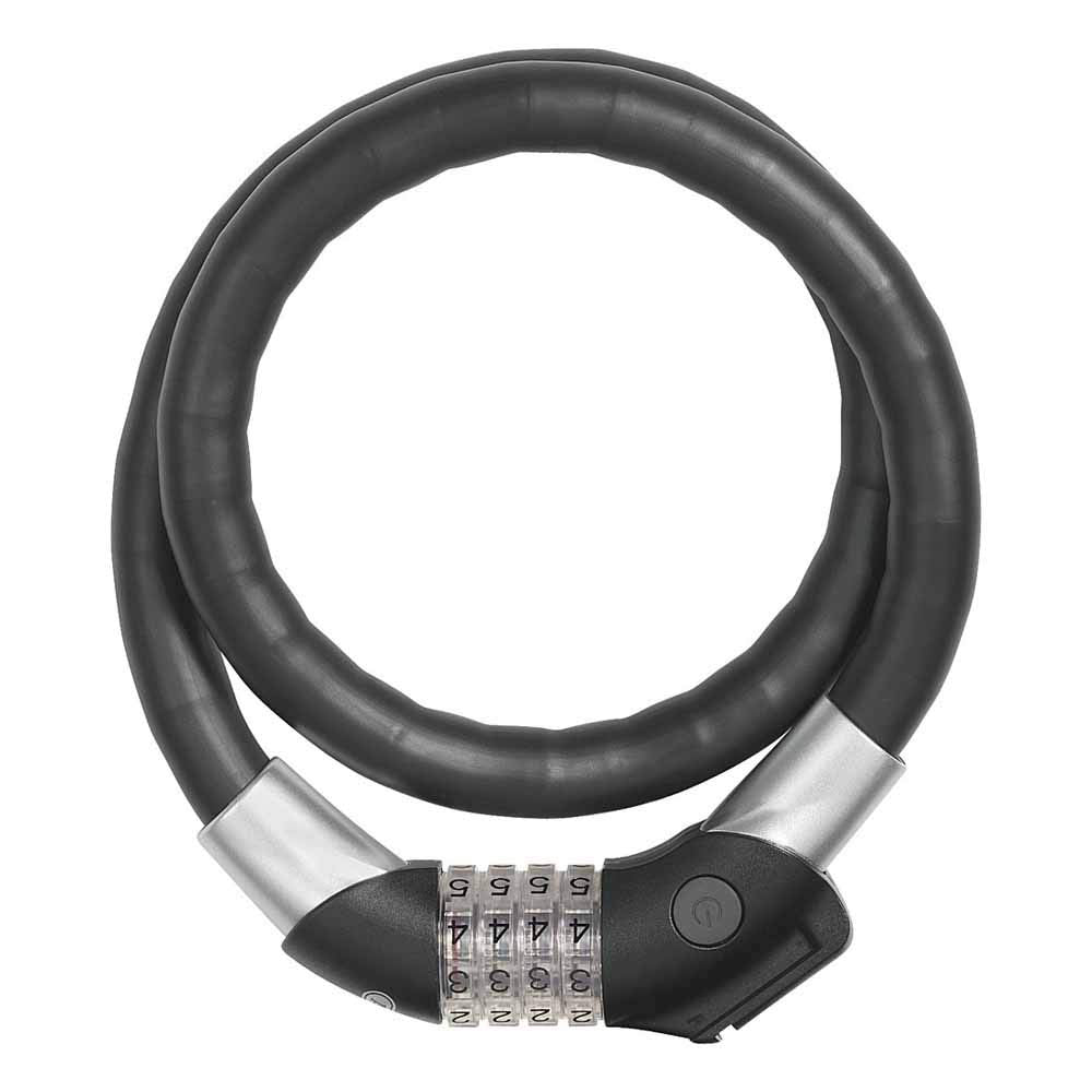 ABUS Kabelschloss Steel-O-Flex Raydo Pro 1460/85 TexKF - Fahrradschloss-Set mit Halterung TexKF für