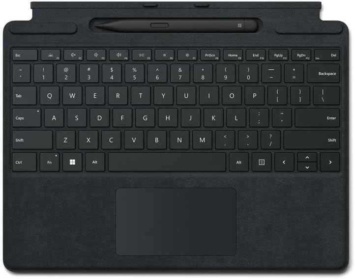Microsoft Surface Pro Signature Keyboard (Schwarz) im Bundle mit Slim Pen 2 | kompatibel mit Surface