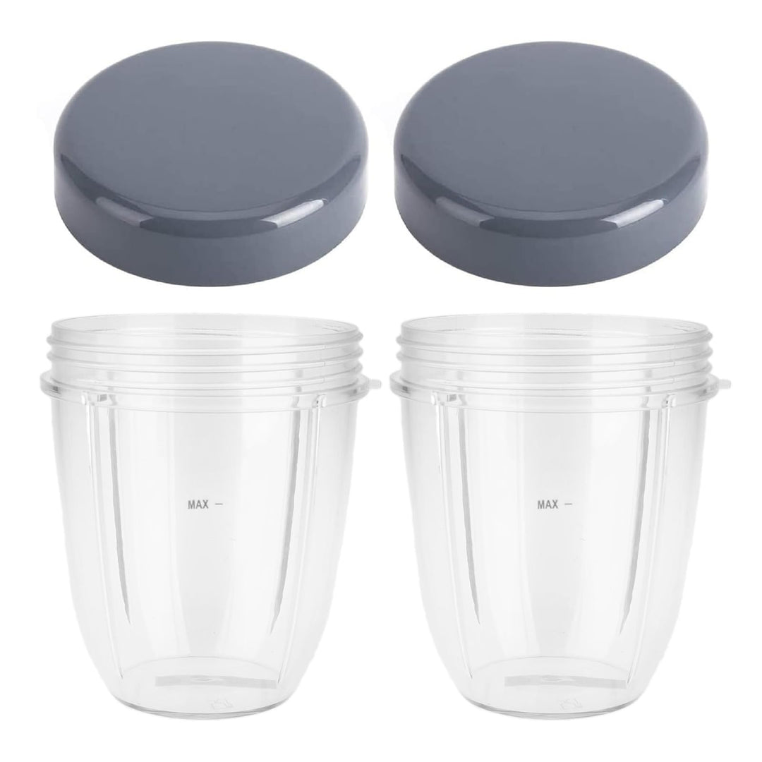 DRELD 2 Set Ersatzteile für Nutribullet Entsafter Becher 18 OZ, 2 Stück Nutribullet Ersatzbecher mit