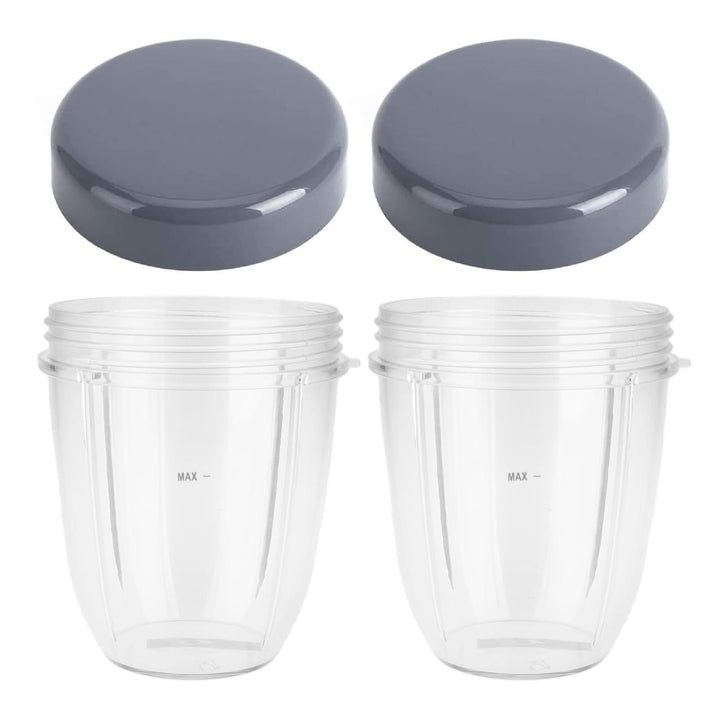 DRELD 2 Set Ersatzteile für Nutribullet Entsafter Becher 18 OZ, 2 Stück Nutribullet Ersatzbecher mit