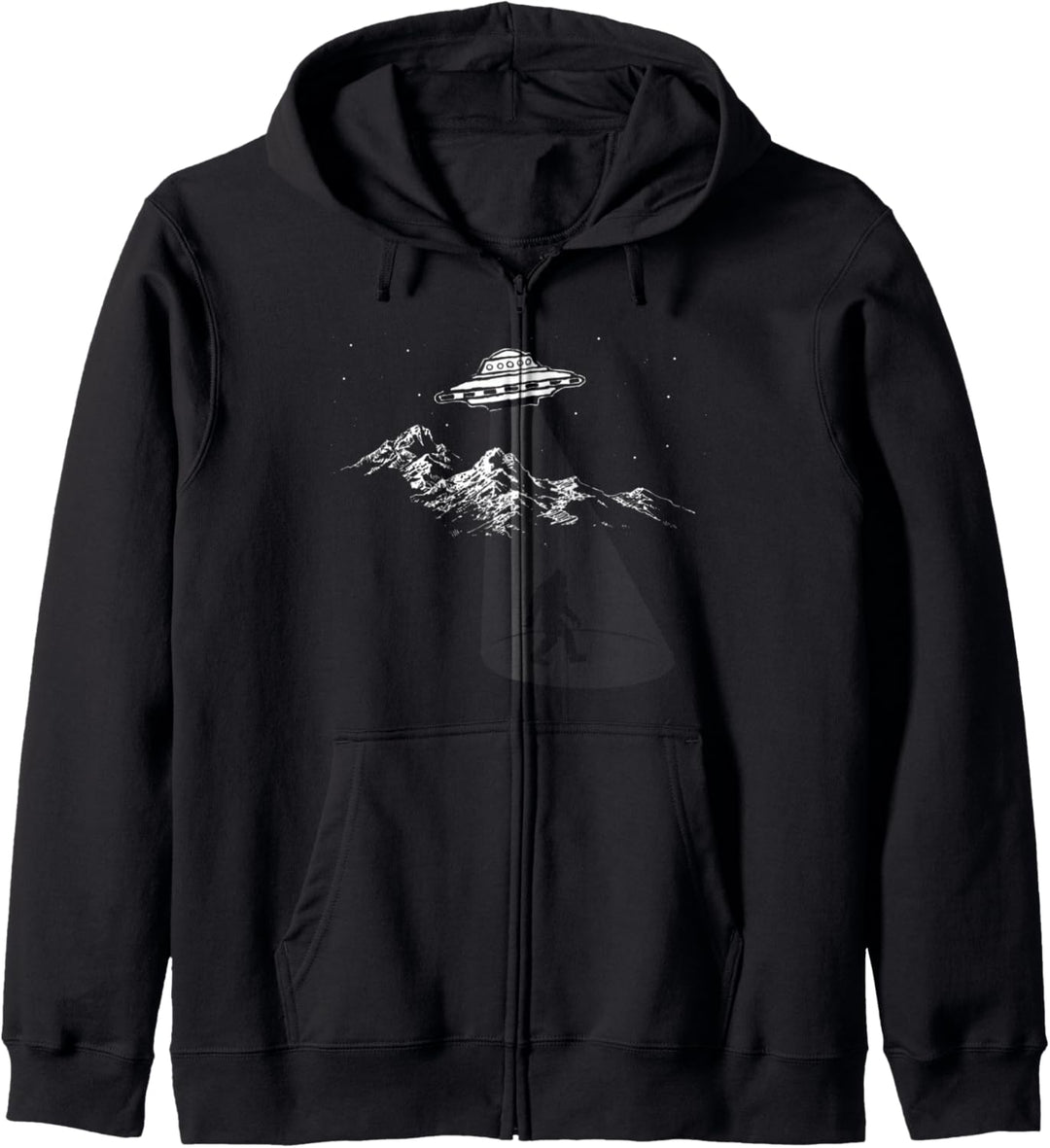 Bigfoot UFO Abduction - BELIEVE Graphic Kapuzenjacke