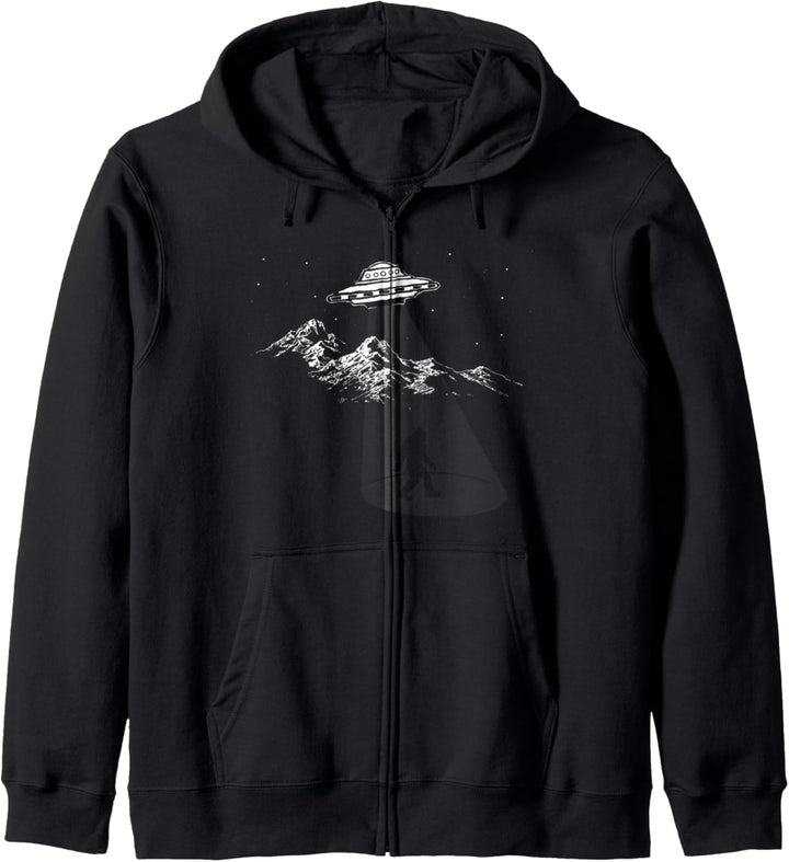 Bigfoot UFO Abduction - BELIEVE Graphic Kapuzenjacke