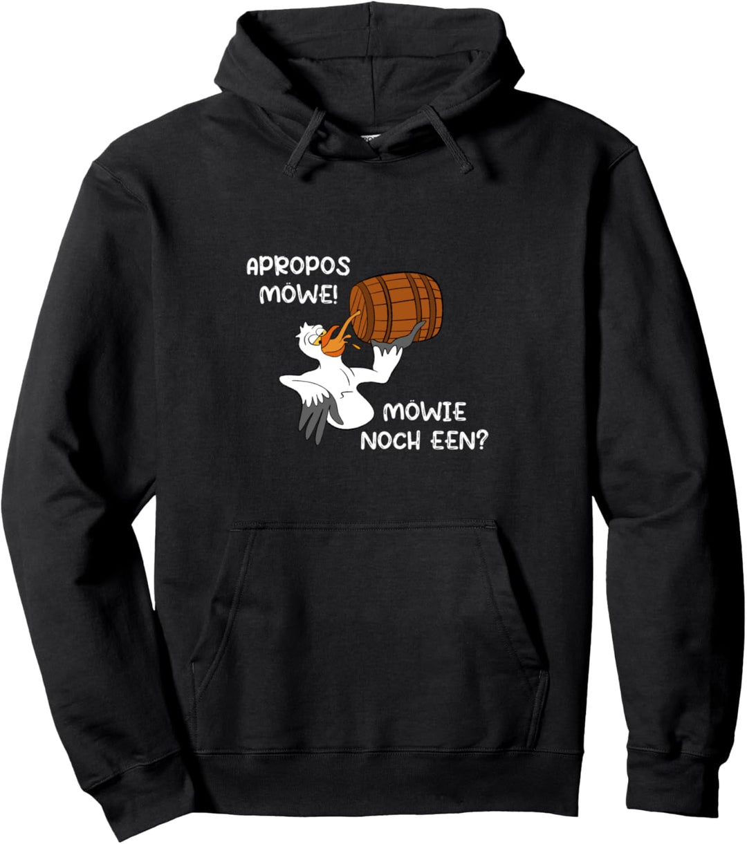 Apropos Möwe Plattdeutscher Spruch Nordsee Pullover Hoodie