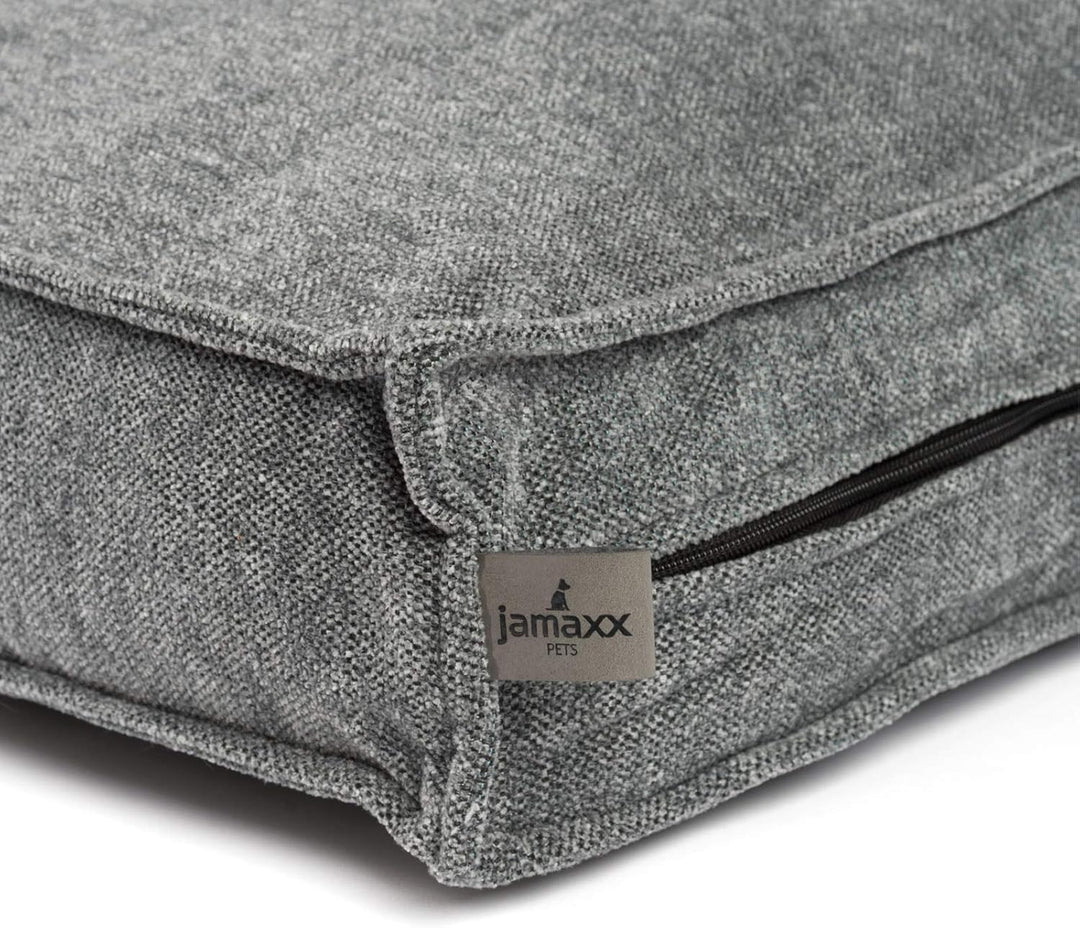 JAMAXX Premium Hundekissen Orthopädische Füllung, Waschbar Bezug aus Edlem Chinelle Stoff, Weiche Ko