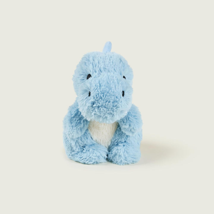 Warmies® Vollständig beheizbares Kuscheltier mit französischem Lavendel, Baby-Dinosaurier, blau