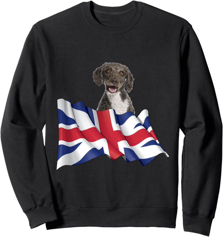 Union Jack Flag Dog Spanish Water Spaniel Sweatshirt