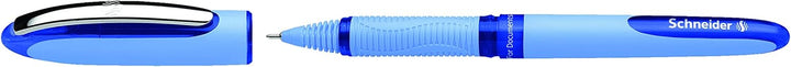 Schneider One Hybrid N Tintenroller, 0,3 mm Hybrid-Nadelspitze, hellblauer Schaft, blaue Tinte, Box