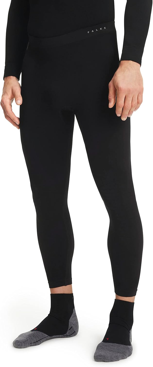 FALKE Herren Baselayer-Hose Maximum Warm Long M Ti Funktionsmaterial Schnelltrocknend 1 Stück S Schw