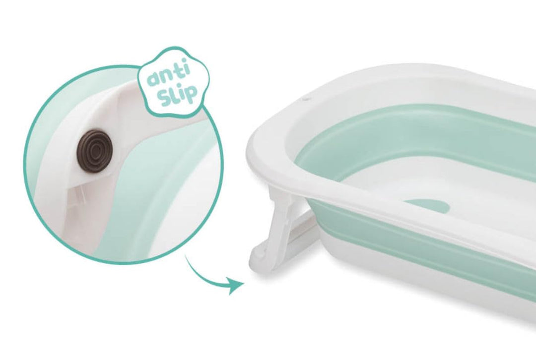 Fillikid Babybadewanne Exklusiv - faltbare Kinder Badewanne zusammenklappbar &amp; platzsparend - mit An