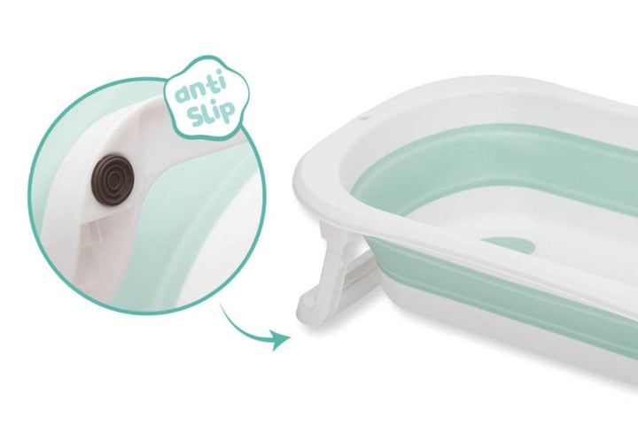Fillikid Babybadewanne Exklusiv - faltbare Kinder Badewanne zusammenklappbar &amp; platzsparend - mit An