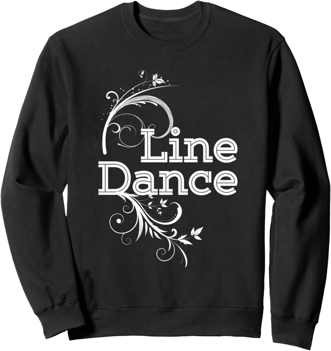 Linedance Blumen Tänzerin Line Tanz Western Cowgirl Geschenk Sweatshirt