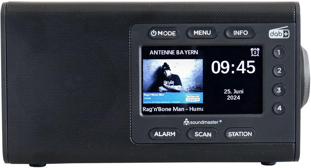 Soundmaster DAB900 Digitalradio mit DAB+ & UKW/FM, Bluetooth, Radiowecker, grosses Farbdisplay, Farb