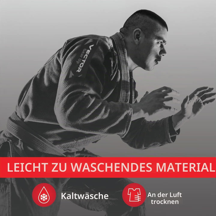 Vector Brazilian Jiu Jitsu (BJJ) Gi Kimono, vorgeschrumpft, geringes Gewicht, in Pearl-Weave gewebt,