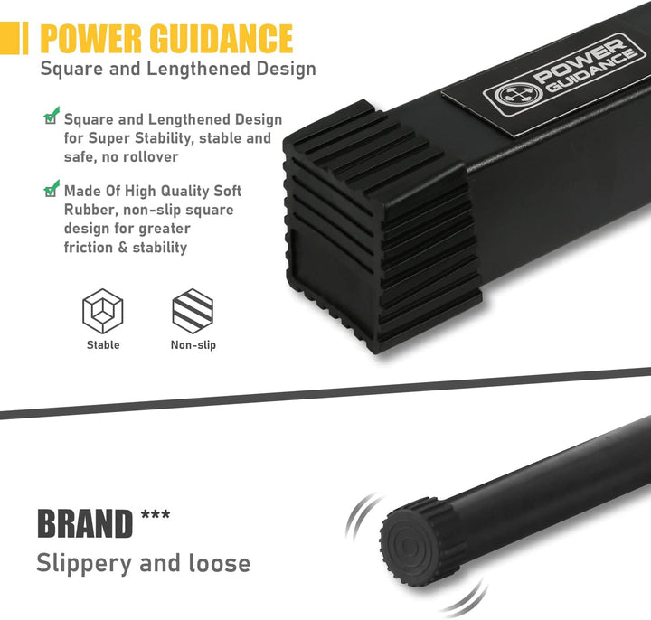 POWER GUIDANCE Dip Barren Dip Bar Quadratische breite Stützfüsse Einstellbare Höhe 77cm 84cm 91cm 98