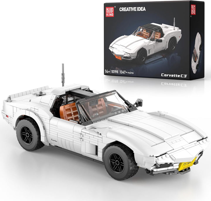 Mould King TechnikAuto Spielzeugauto-Modellbausatz,10198 MOC Sportwagen Bauset,Rennwagen-Bauset Moto