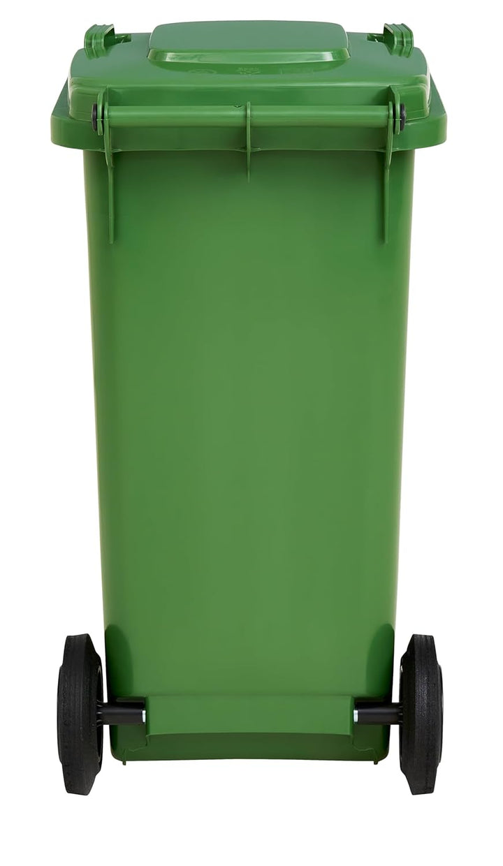 gardivo Mülltonne 120 Liter Abfalltonne Reststofftonne Mülleimer mit 2 geräuschlosen Rädern, Klappde
