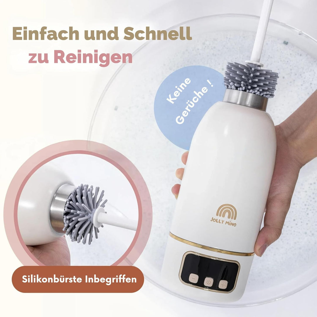 Flaschenwärmer, tragbar, 500 ml, tragbar, kabellos, Muttermilch & Wasser, wasserdicht, Edelstahl, id