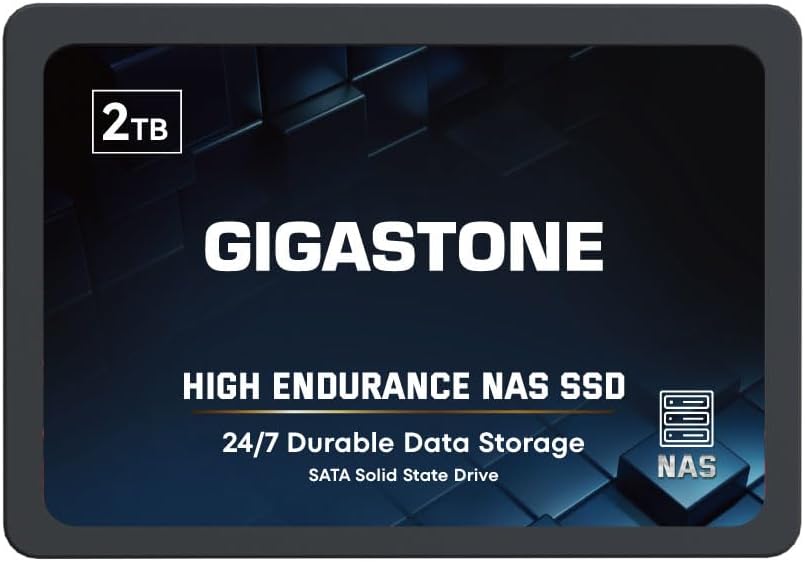 Gigastone Enterprise SSD 2TB NAS SSD Drive Cache 24/7 High Endurance Business Server Creative Profes