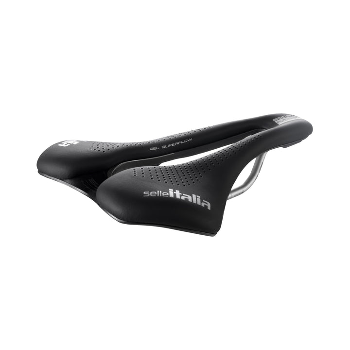 Selle Italia Model X - 100% Sustainable Green Bike Saddle SLR Boost Gel Ti316 Superflow Sattel, SLR
