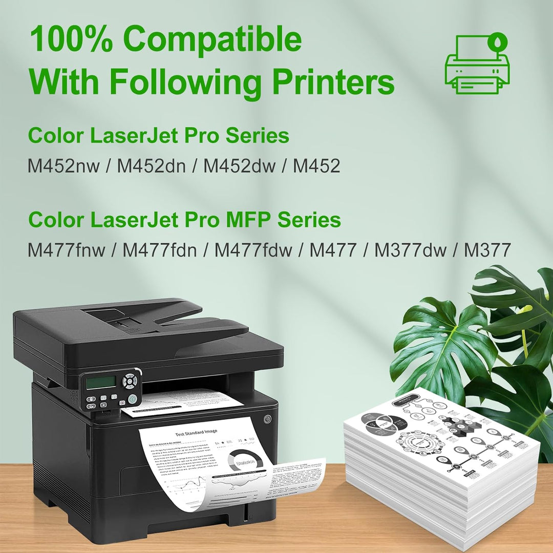 SINOPRINT 410A Schwarz Kompatible HP CF410A 410A CF410X 410X Tonerkartusche für HP MFP M477fdw Toner