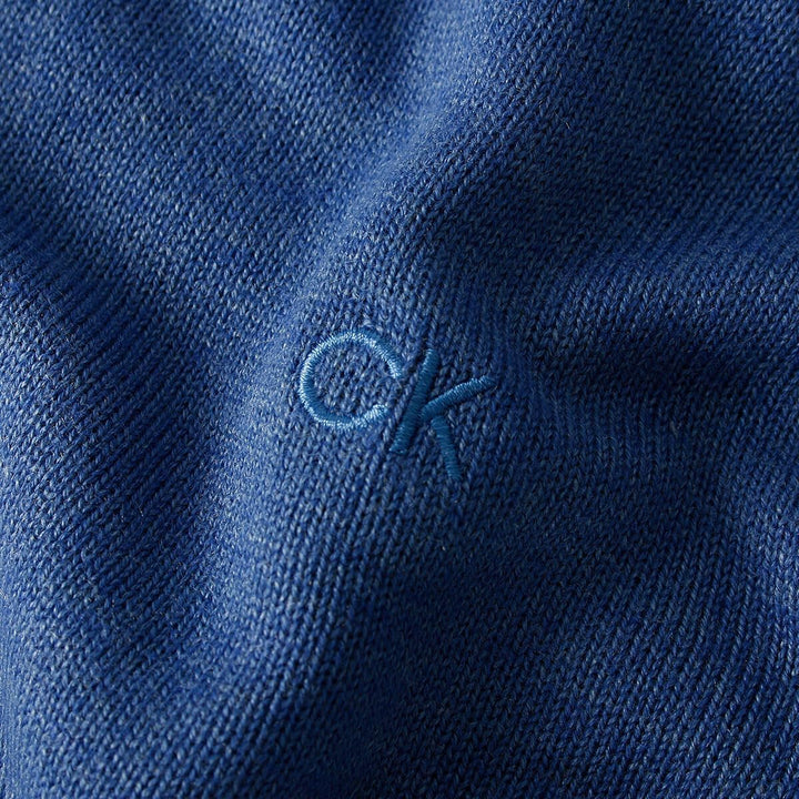 Calvin Klein Herren mit Rundhalsausschnitt aus weicher Baumwolle Sweater L Atlantikblau, L Atlantikb