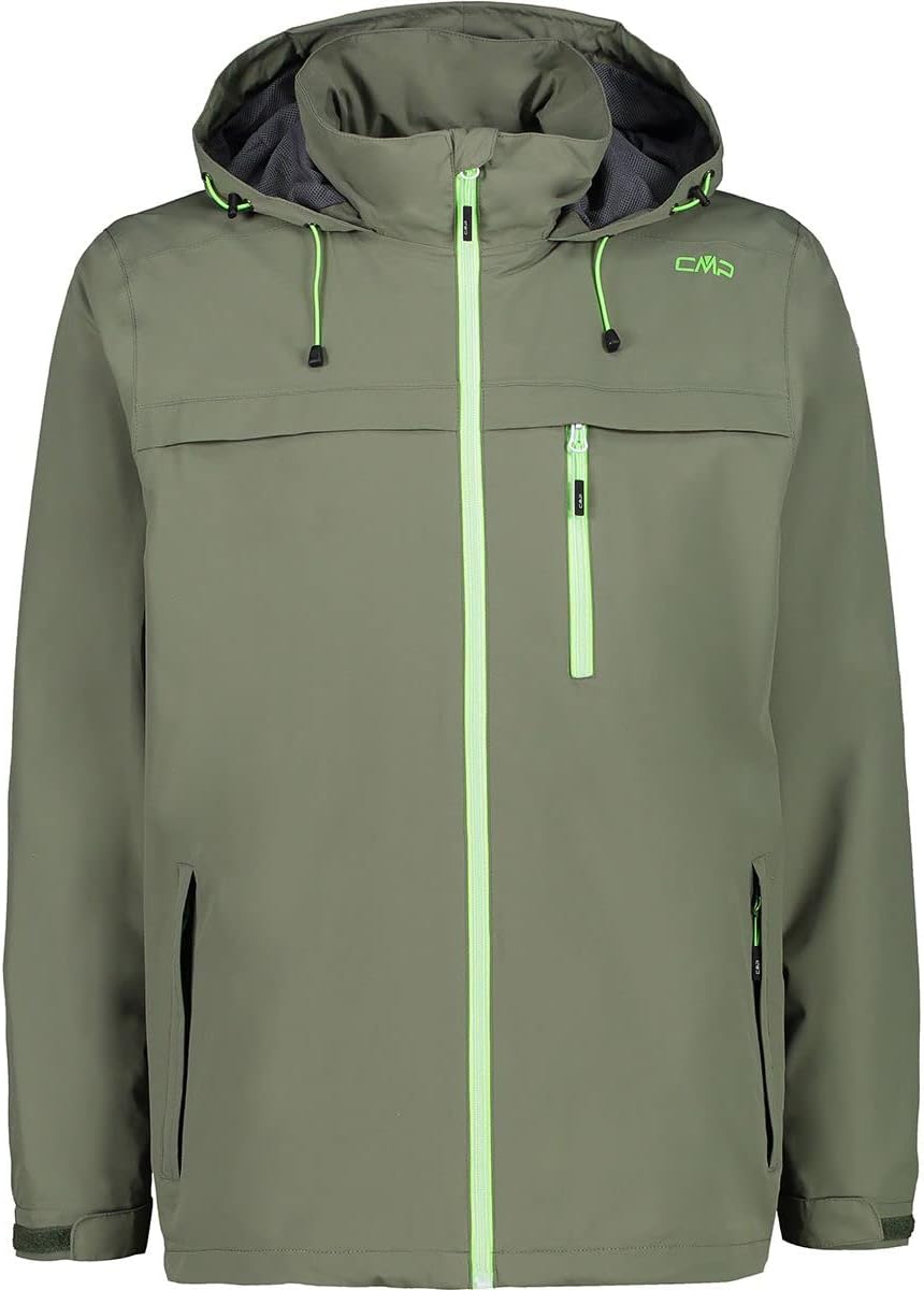 CMP Herren Ripstop-Herrenjacke mit Fester Kapuze Jacke