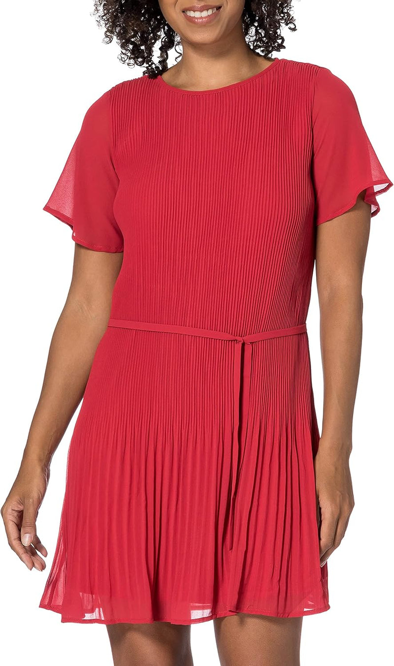 Noppies Studio Damen Dress Ss Selsa Kleid 38 American Beauty - P706, 38 American Beauty - P706