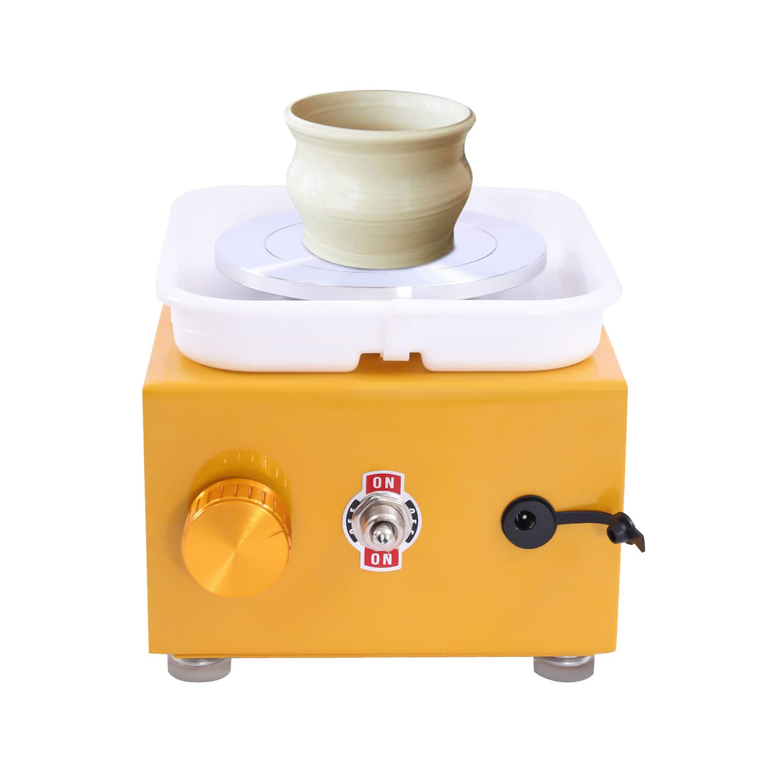24W Elektrische Töpferscheibe 2000U/min Keramik Rad Maschine mit 10cm Drehteller & Abnehmbarem ABS-B