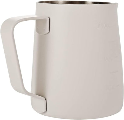 Dianoo Espresso Dampfkrug 350 ml, Milchaufschäumkännchen, Edelstahl, Kaffeemilch, Aufschäumbecher, K