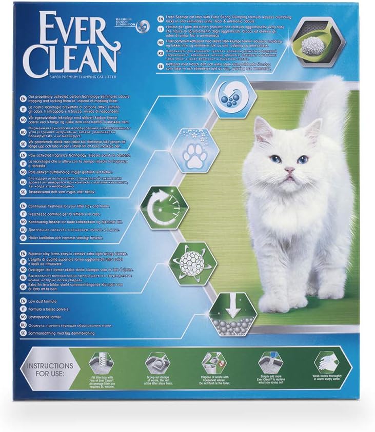 Ever Clean Katzenstreu, mit Duft, verklumpt, Stärke Extra Strong, 6 l