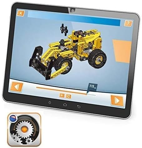 Clementoni 19139 Mechanik-Labor – Bulldozzer – Made in Italy – Bauset für Kinder 8 Jahre – wissensch