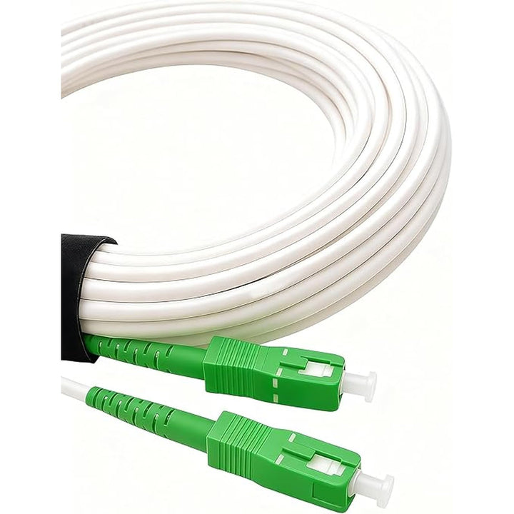 Elfcam® - 50m Glasfaserkabel SC/APC auf SC/APC Simplex Singlemode 9/125μm LSZH (50M), 50M