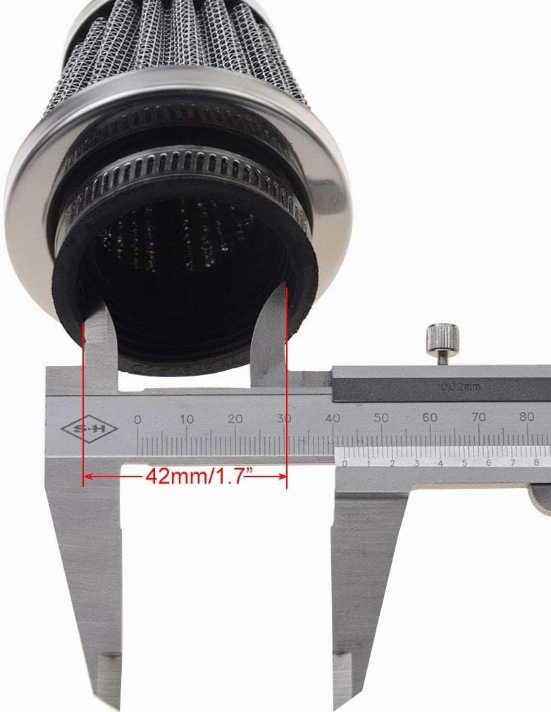 WOOSTAR PD24J Vergaser mit 42mm Luftfilter Ansaugstutzen Ersatz für 4 Stroke GY6 125ccm 150ccm Taota