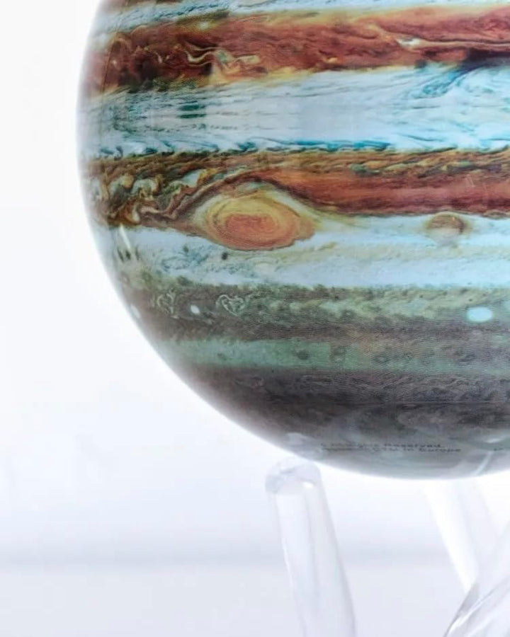 MOVA Globus Weltraumserie Jupiter 8,5" mit Sockel, solarbetriebener rotierender Globus, einzigartige
