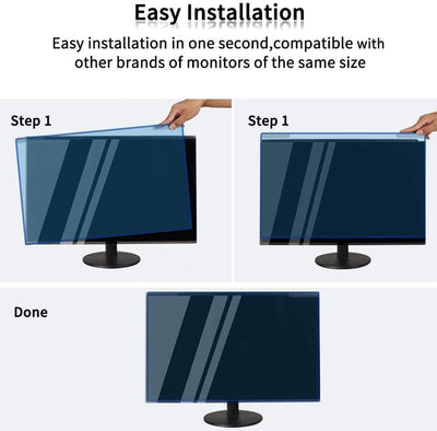 FiiMoo 23-24 Zoll Computer Universal Anti-Blaulichtfilter, Blaulicht blockierende Displayschutzfolie