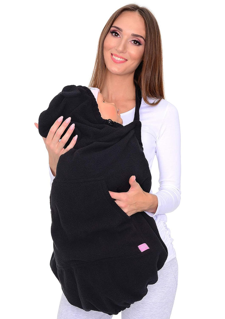 Mija - Tragecover, Universal Bezug für Baby Carrier/Tragetücher/Cape 4023 (Schwarz/mit Punkten) Schw