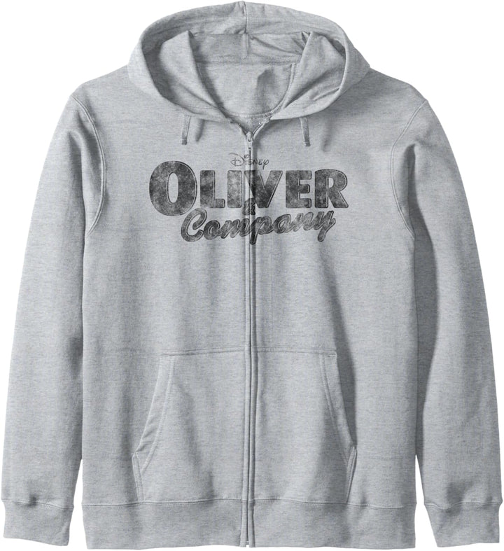 Disney Oliver & Company Black Movie Logo Kapuzenjacke
